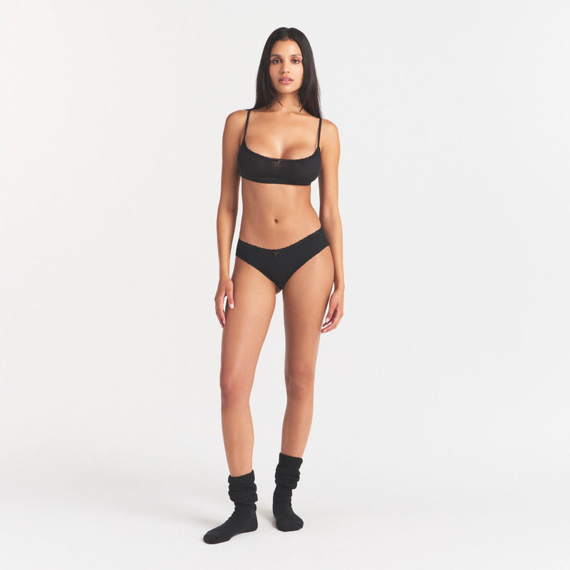 Slip in pizzo Pointelle