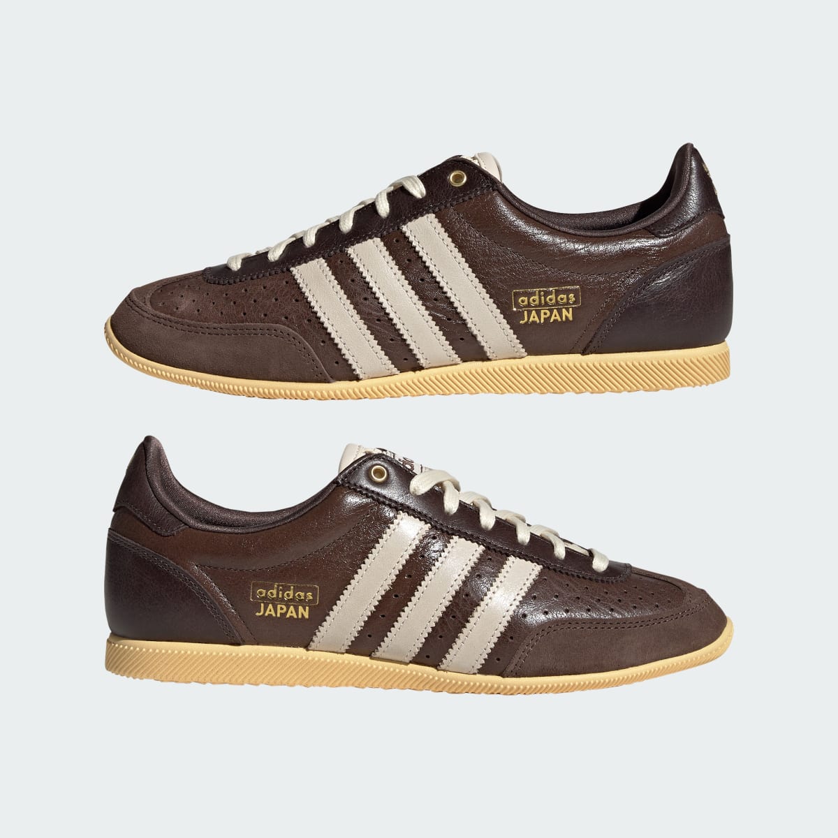 Sneakers Japan – Brown / Wonder White / Gold Metallic