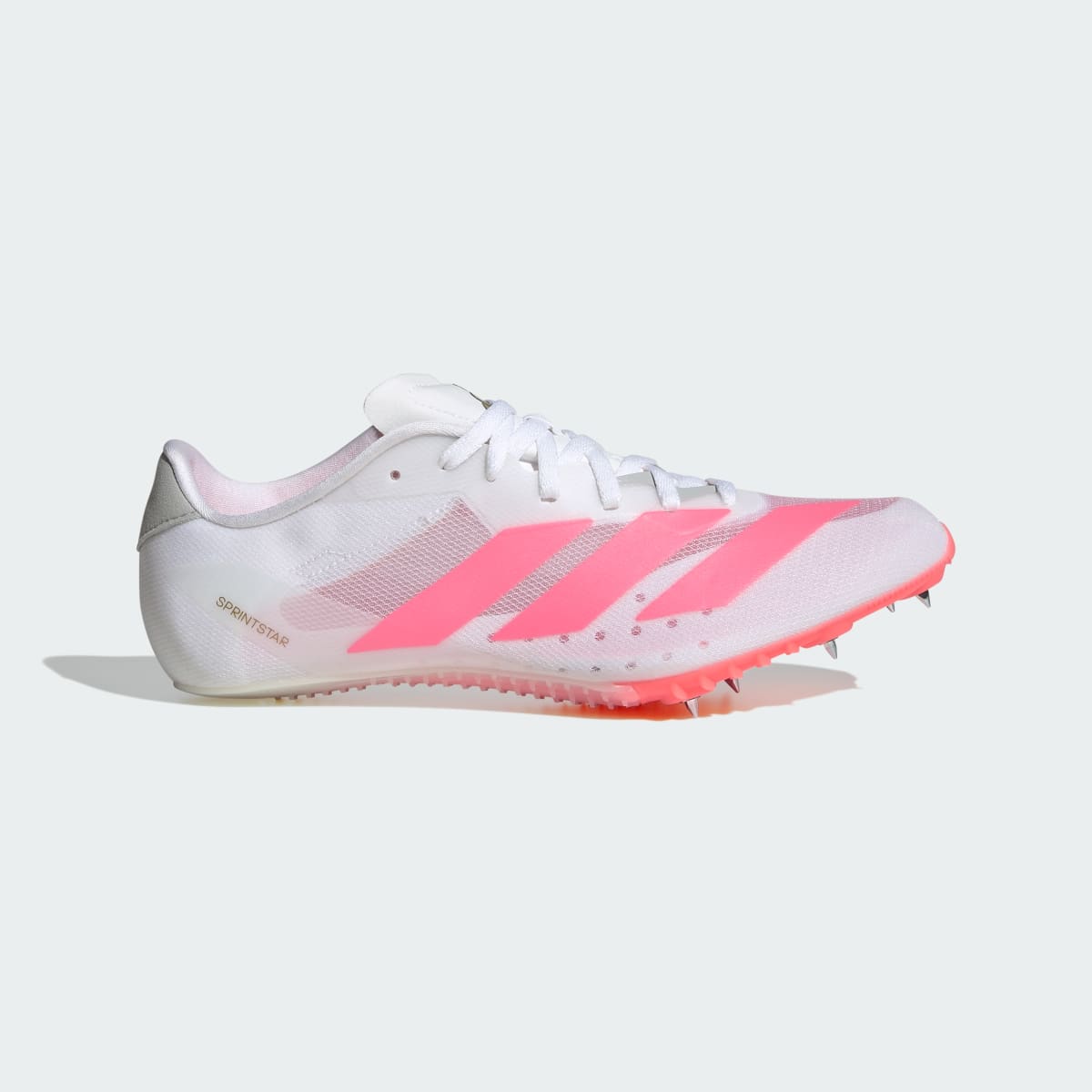 Scarpe Adizero Sprintstar – Cloud White / Solar Turbo / Gold Metallic