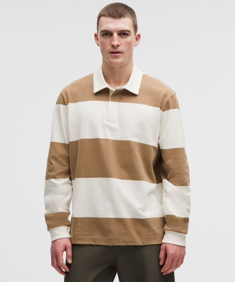 Maglia rugby in cotone a maniche lunghe