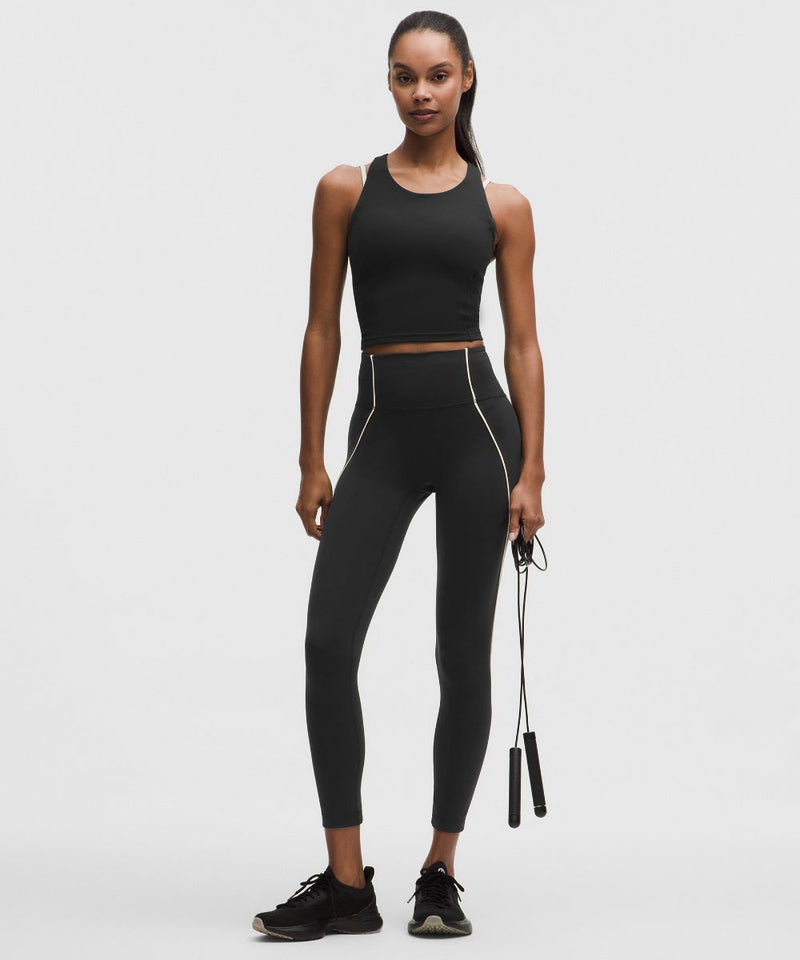 Leggings Wunder Train No Line a vita alta con finiture profilate 64 cm