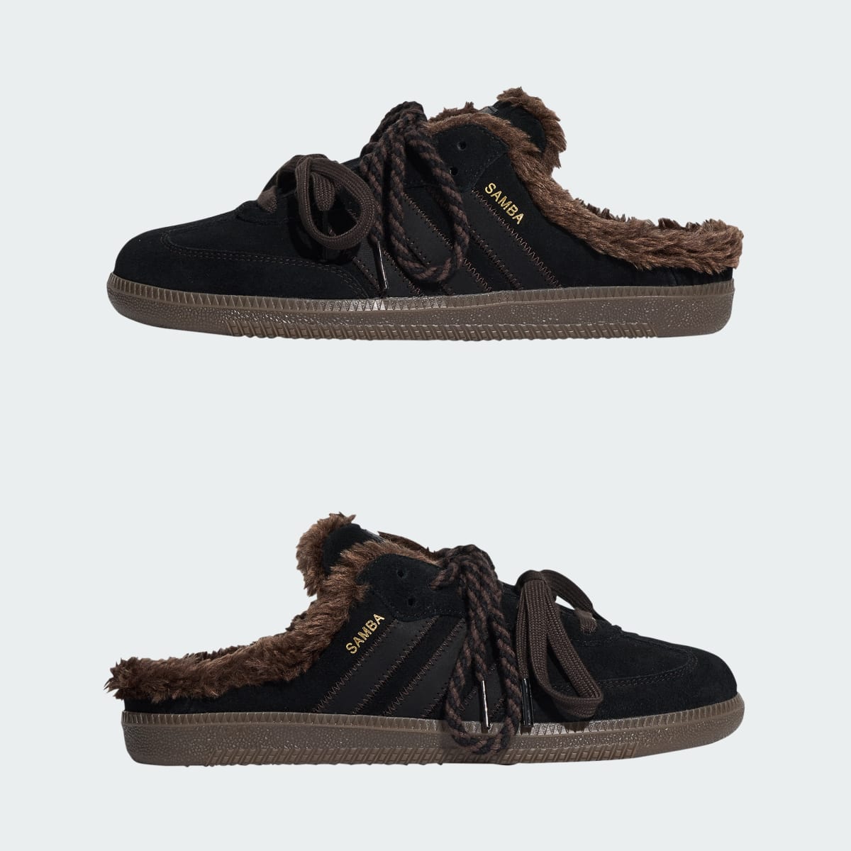Mule Samba OG Donna – Core Black / Core Black / Dark Brown