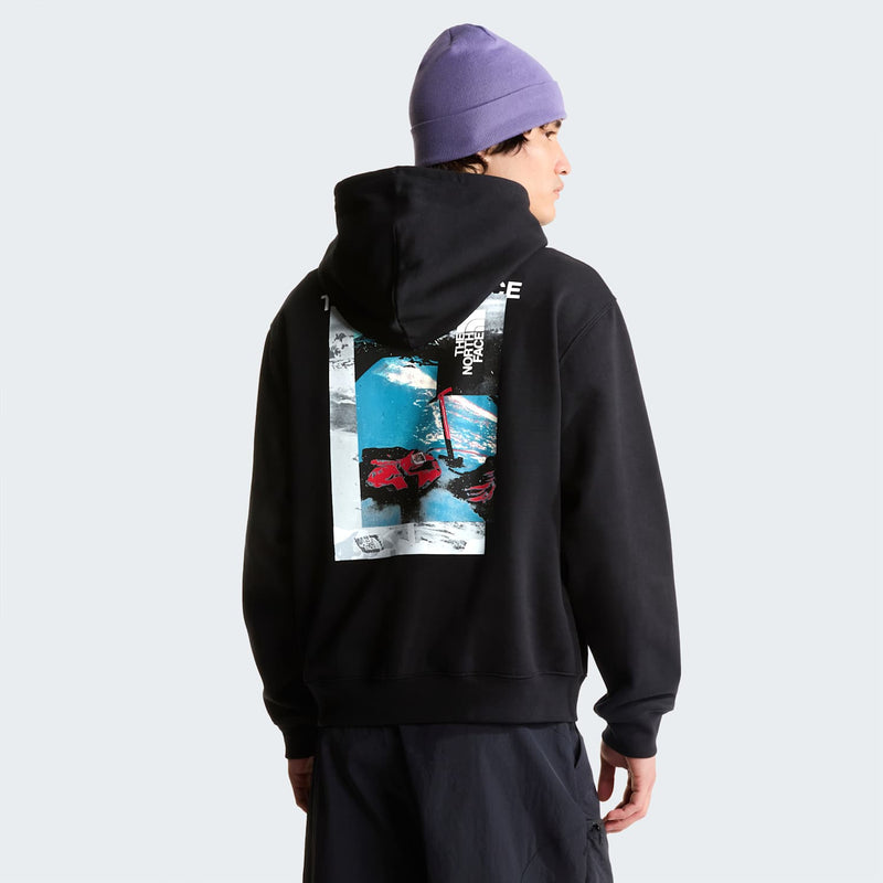 Felpa con cappuccio casual Apex '75 Collage da uomo