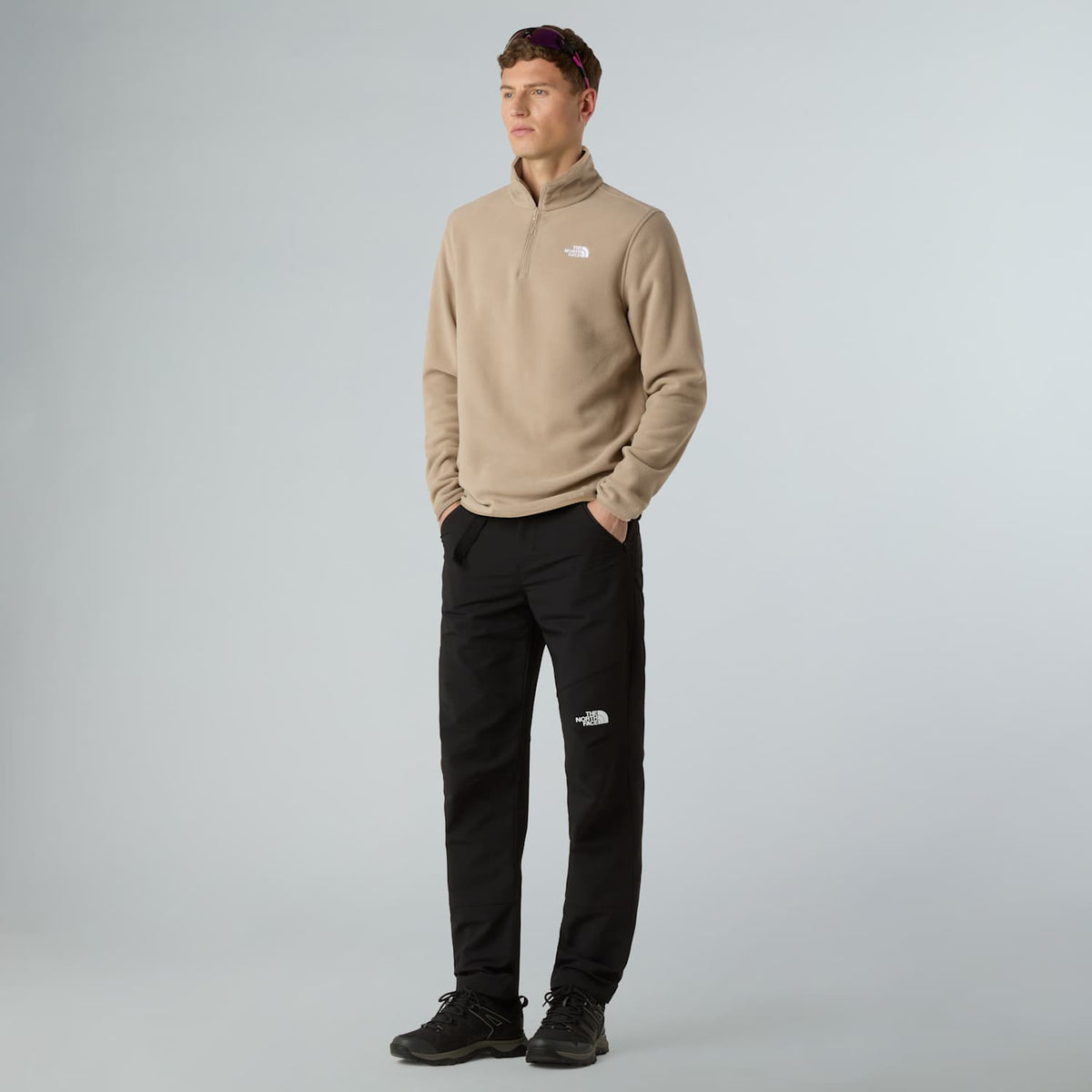 Pile con collo zip Glacier da uomo