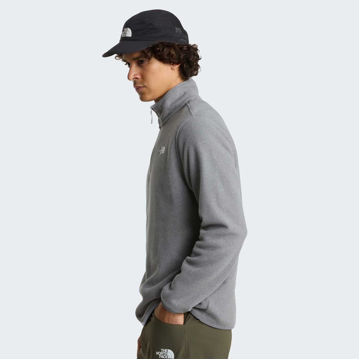 Pile con collo zip Glacier da uomo