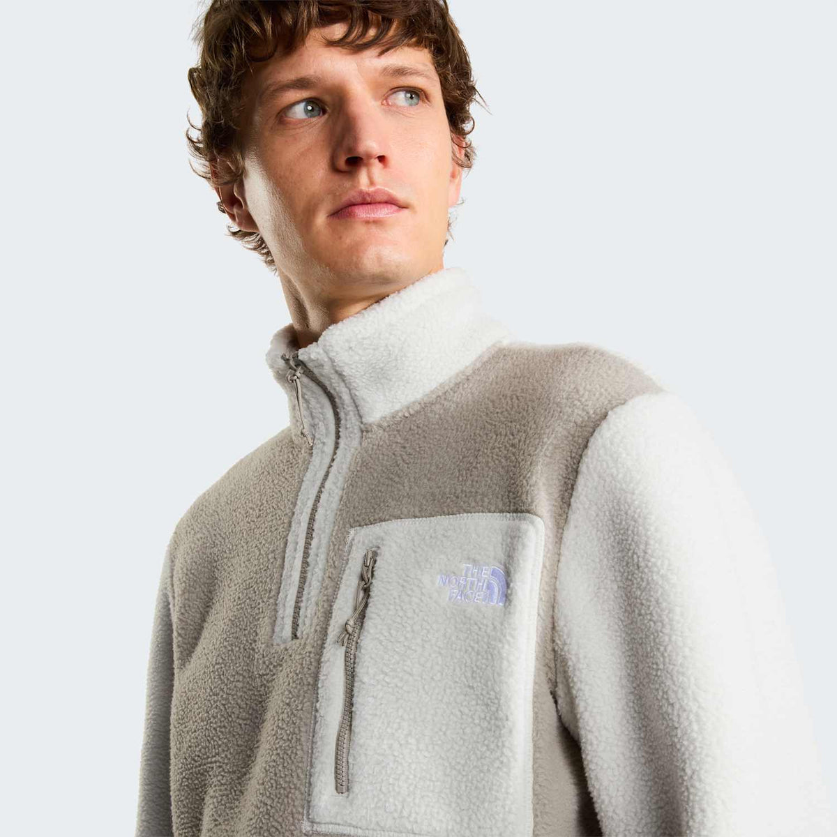 Pile con collo zip Yumiori da Uomo