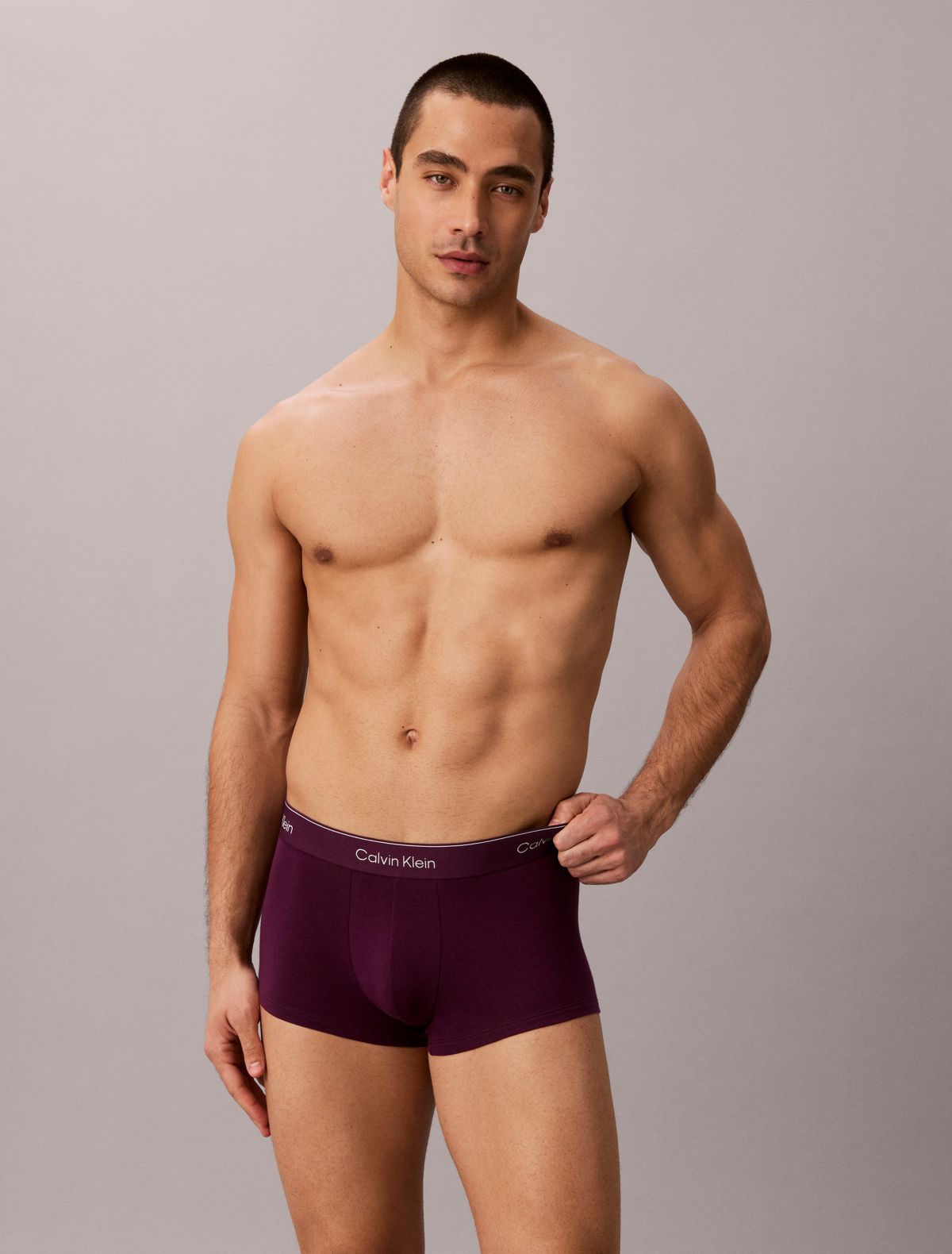 Confezione da 3 boxer corti a vita bassa Icon Cotton Stretch