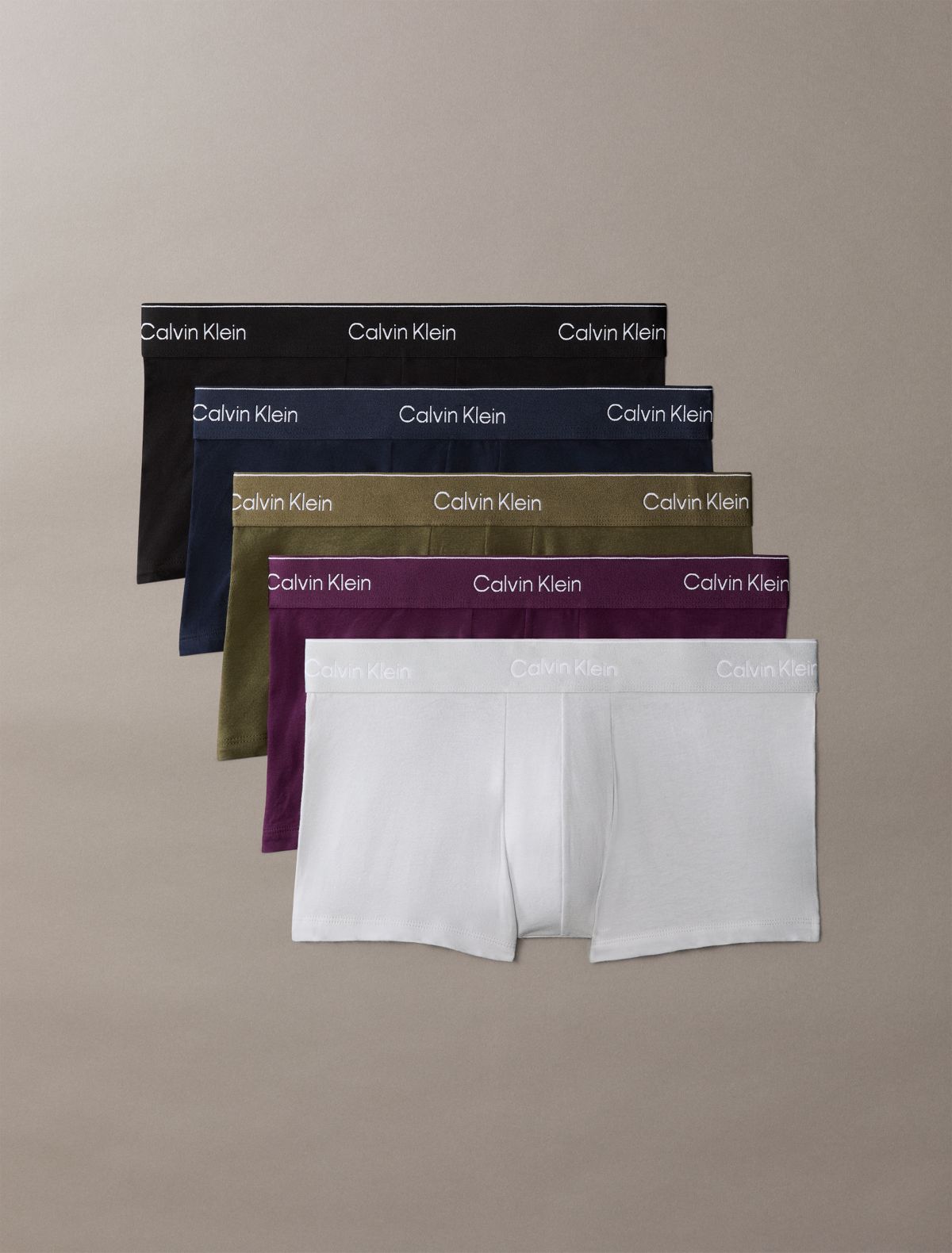 Confezione da 5 boxer corti a vita bassa Icon Cotton Stretch