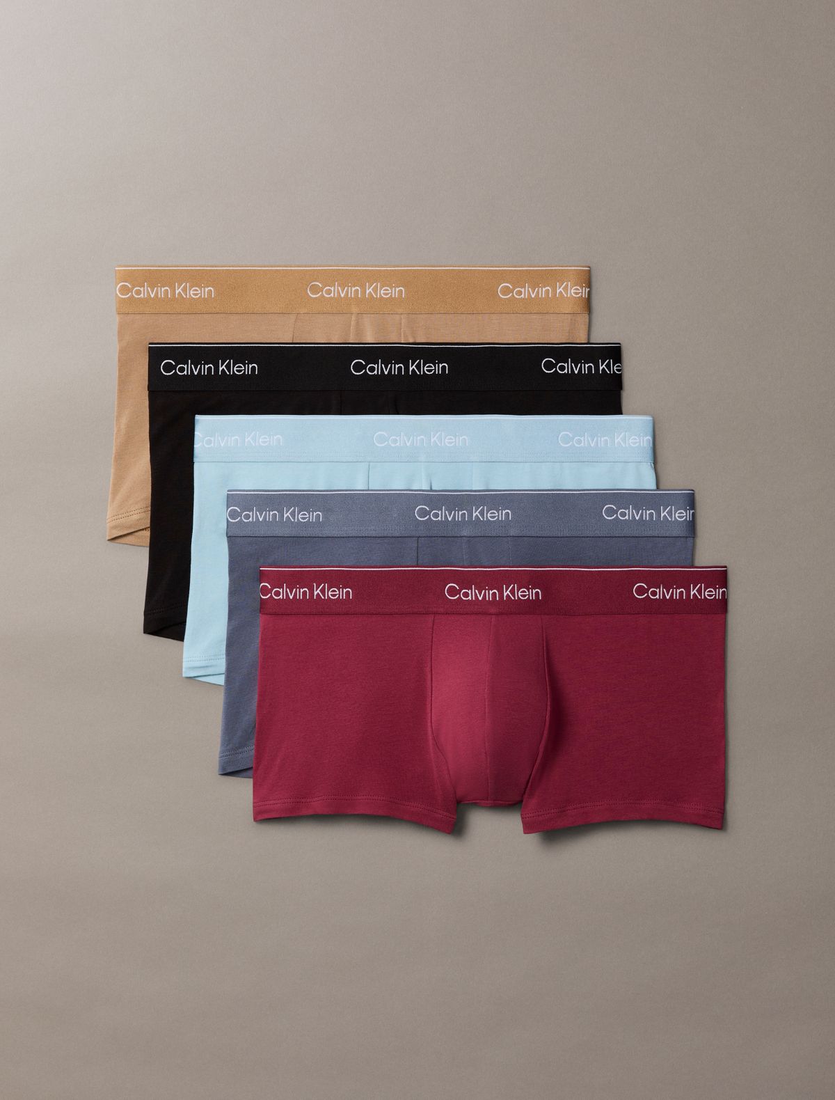 Confezione da 5 boxer corti a vita bassa Icon Cotton Stretch