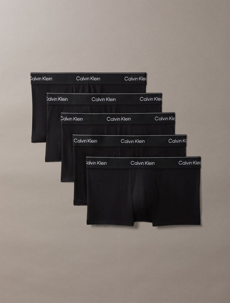 Confezione da 5 boxer corti a vita bassa Icon Cotton Stretch