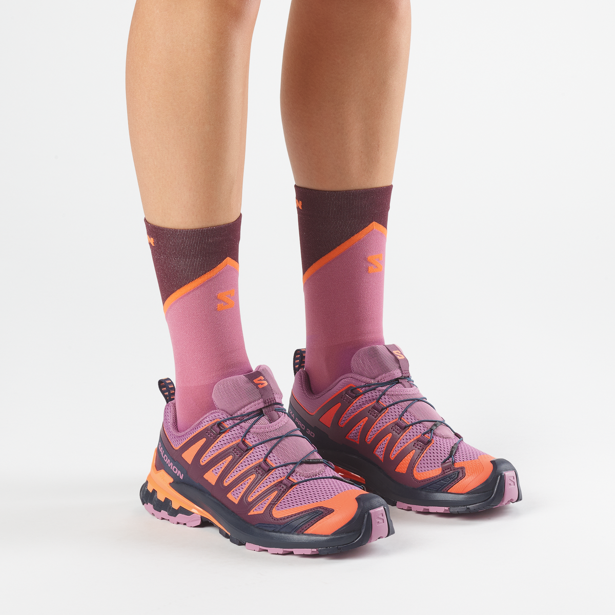 Salomon XA PRO 3D V9 Donna - Dusky Orchid / Huckleberry / Nectarine