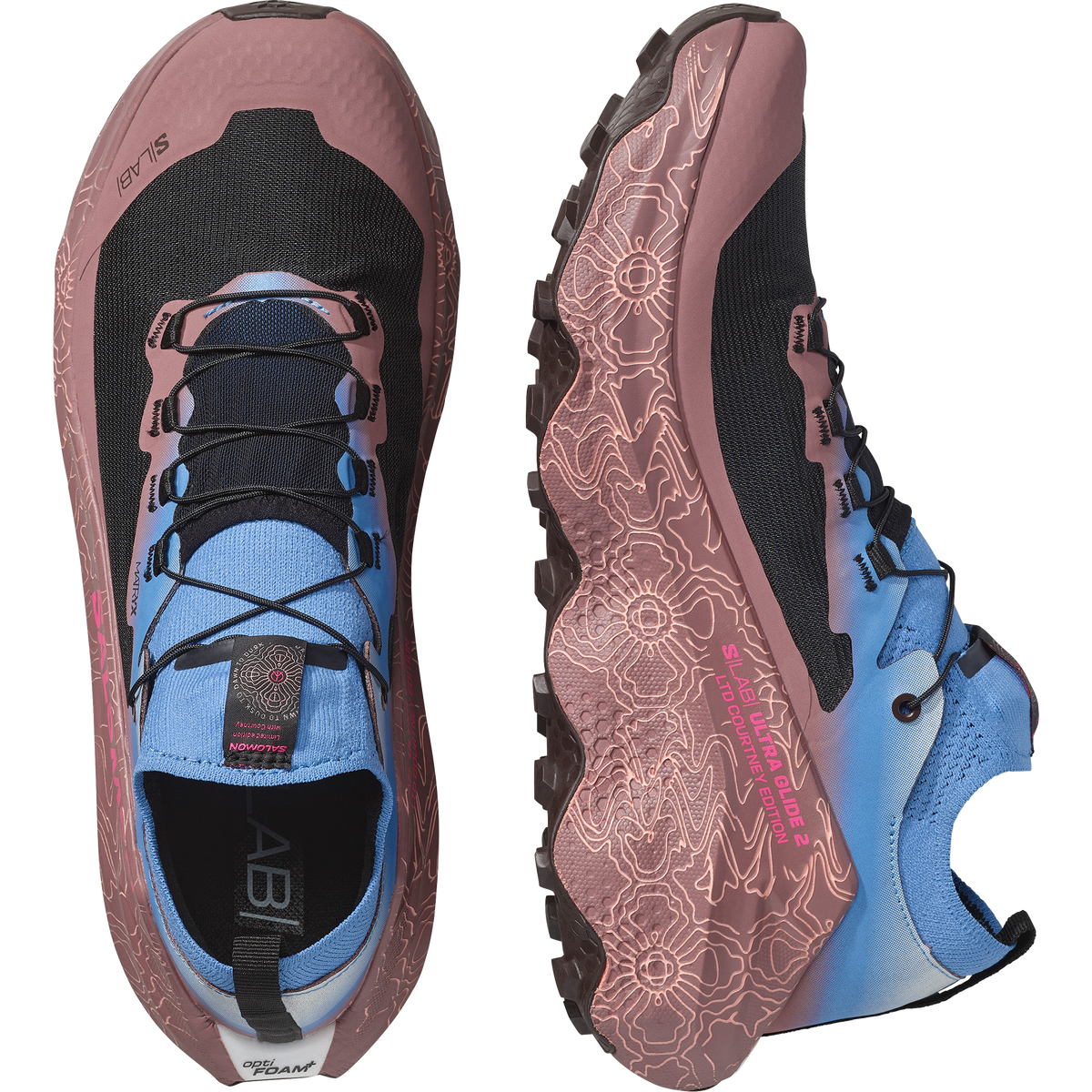 Salomon S/LAB ULTRA GLIDE 2 LIMITED COURTNEY EDITION Unisex - Ebb And Flow / Rose Taupe / Knockout Pink