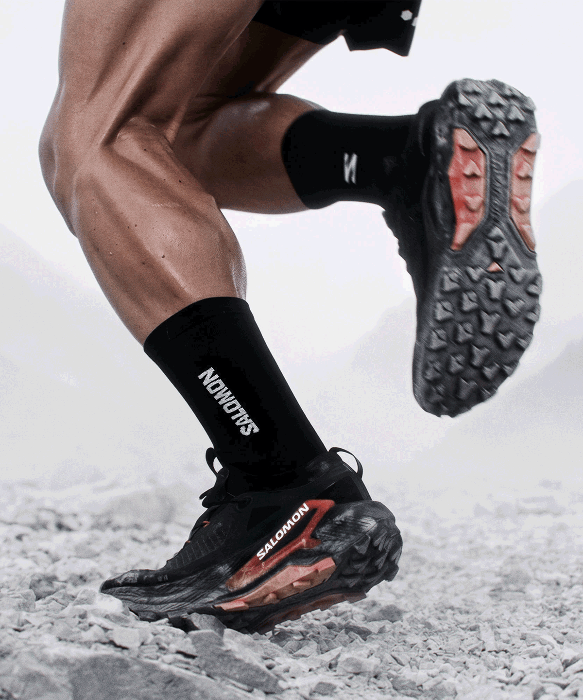 Salomon S/LAB GENESIS 2 Unisex - Black / Black / Fiery Red