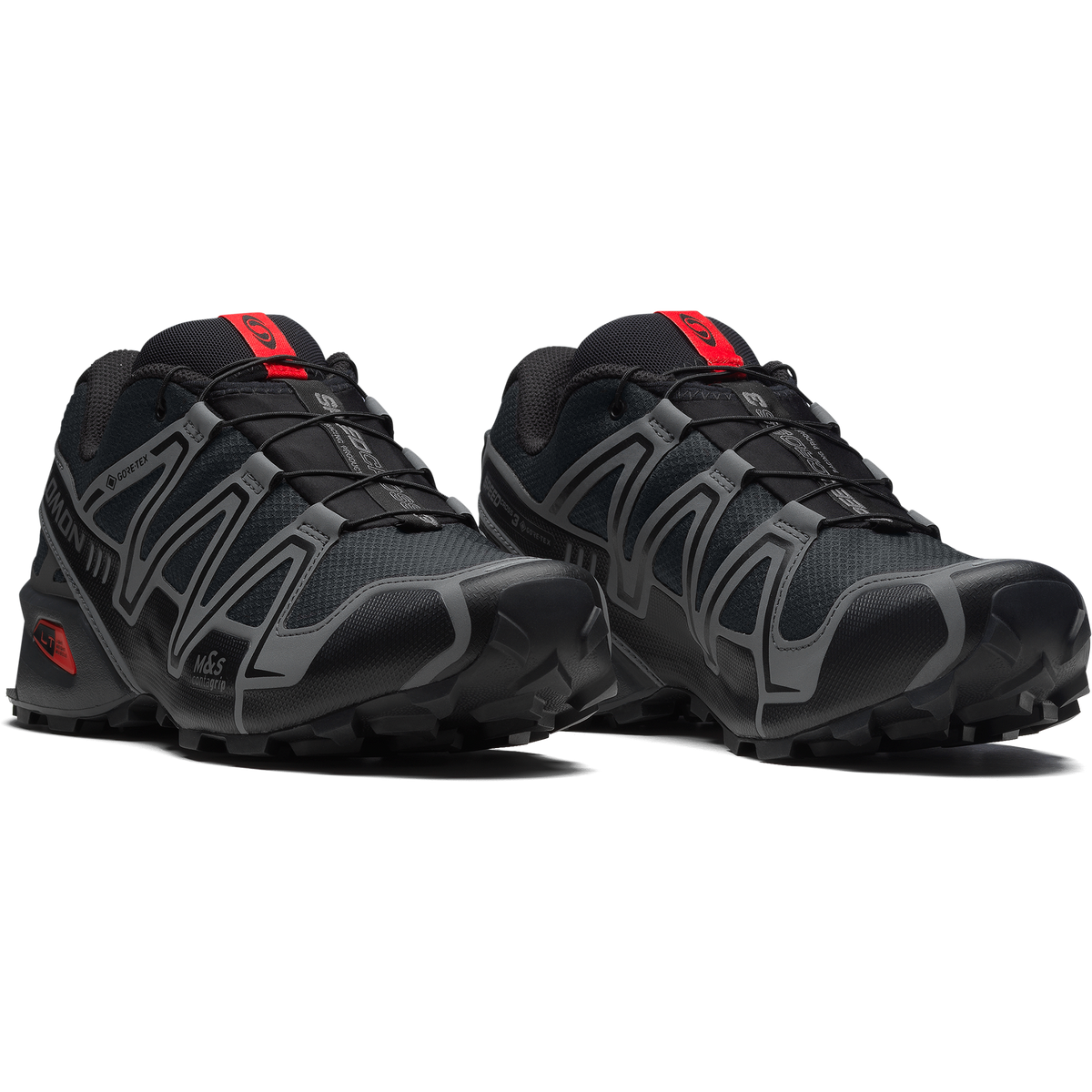 Salomon SPEEDCROSS 3 GORE-TEX Unisex - Black / Asphalt / Flame Scarlet