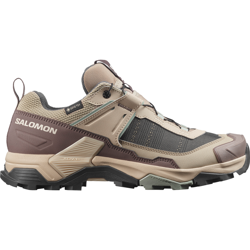 Salomon X ULTRA 5 GORE-TEX Donna - Desert Tan / White Pepper / Green Milieu