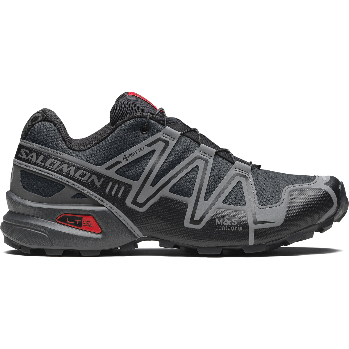 Salomon SPEEDCROSS 3 GORE-TEX Unisex - Black / Asphalt / Flame Scarlet