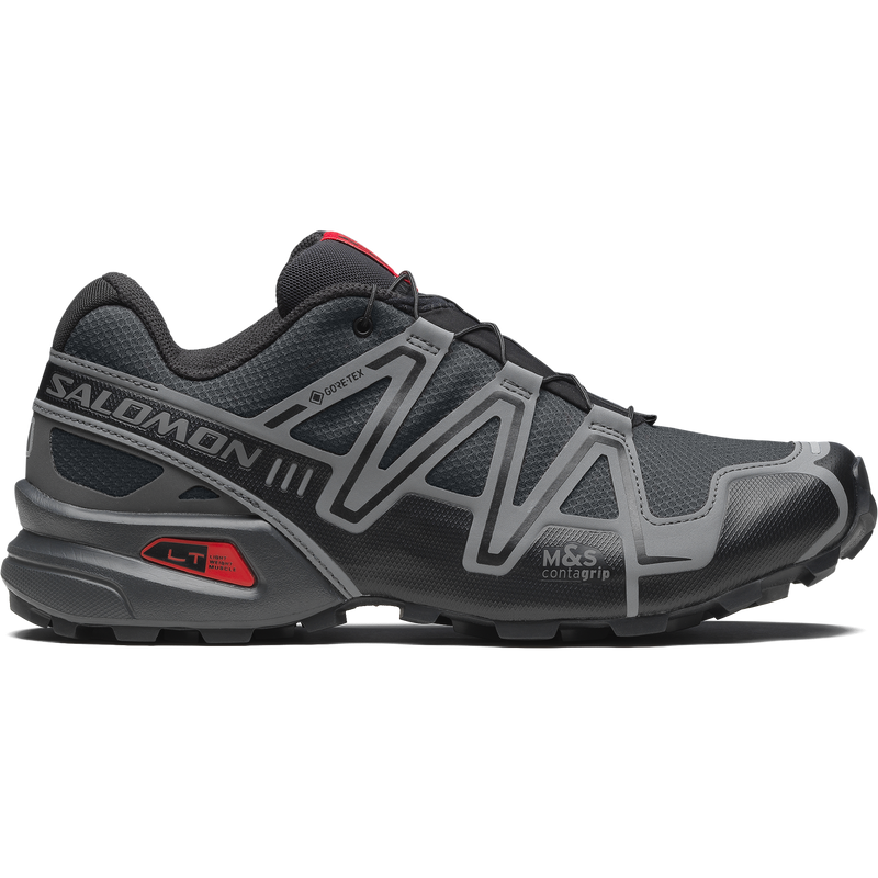 Salomon SPEEDCROSS 3 GORE-TEX Unisex - Black / Asphalt / Flame Scarlet