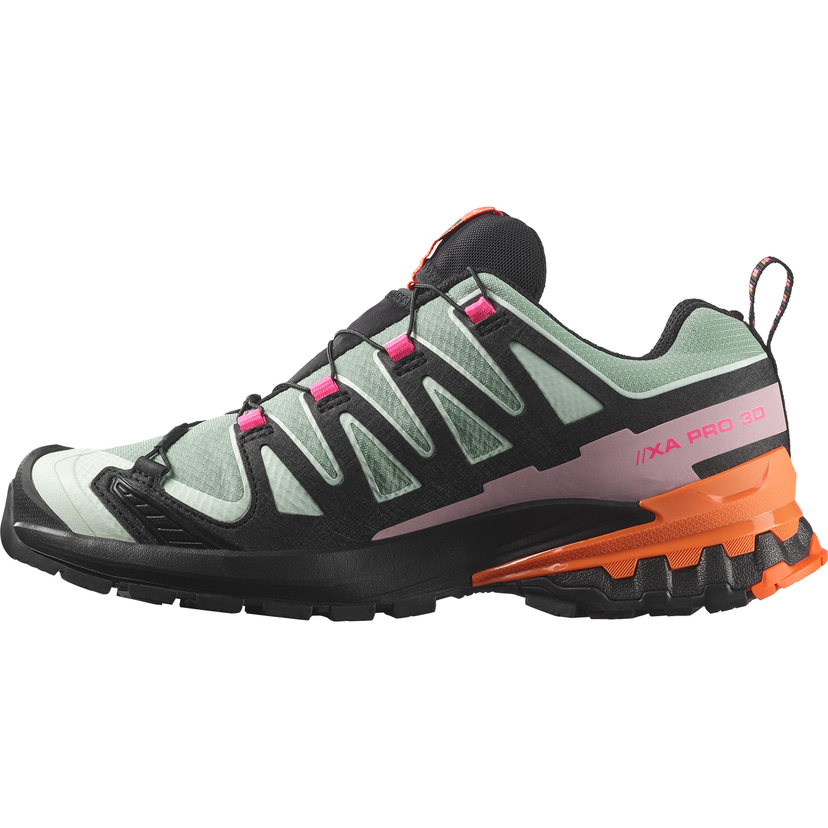 Salomon XA PRO 3D V9 GORE-TEX STORM Donna - Black / Green Milieu / Dragon Fire
