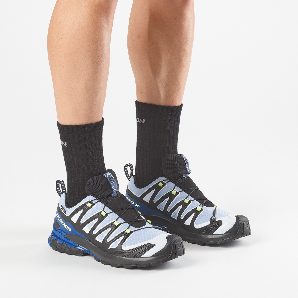 Salomon XA PRO 3D V9 GORE-TEX STORM Uomo - Black / Brunnera Blue / Surf The Web