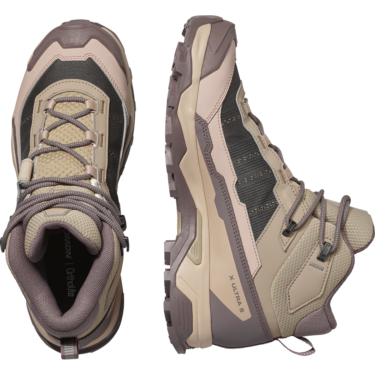 Salomon X ULTRA 5 MID GORE-TEX Donna - Iron / Desert Tan / Green Milieu