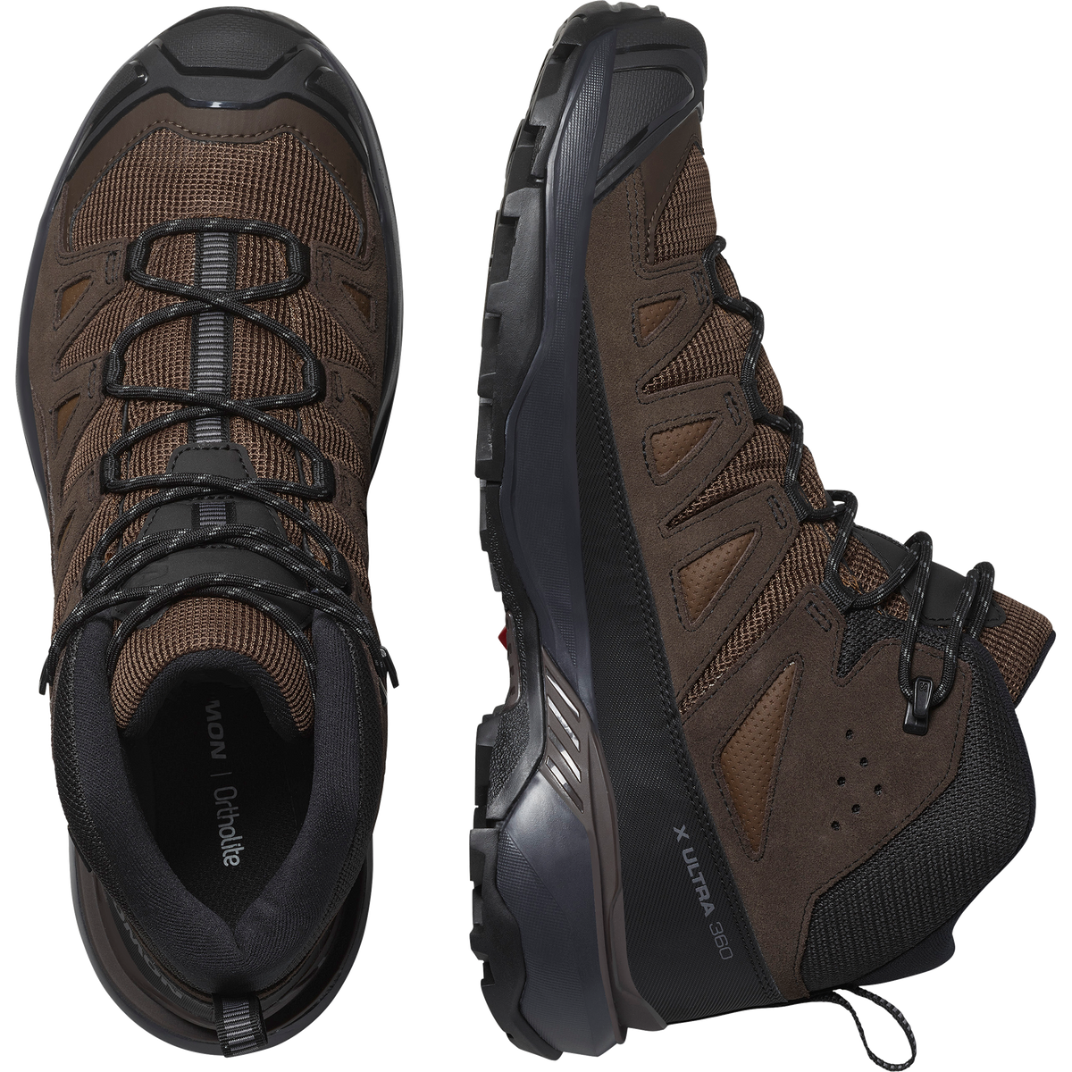 Salomon X ULTRA 360 LEATHER MID GORE-TEX Uomo - Dark Earth / Delicioso / Castlerock