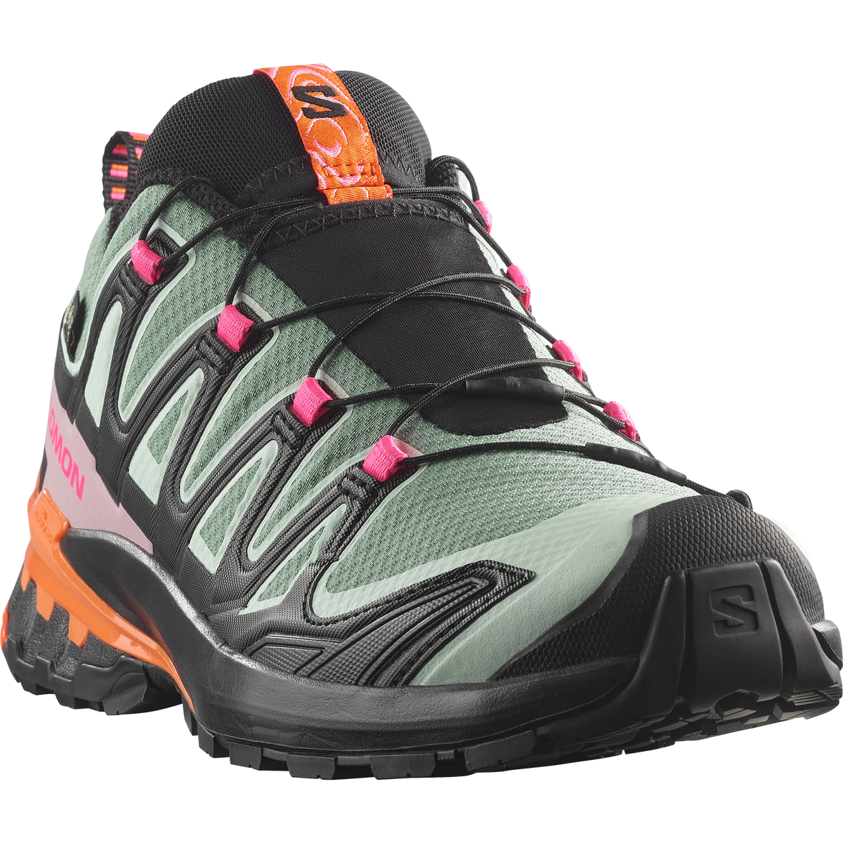 Salomon XA PRO 3D V9 GORE-TEX STORM Donna - Black / Green Milieu / Dragon Fire