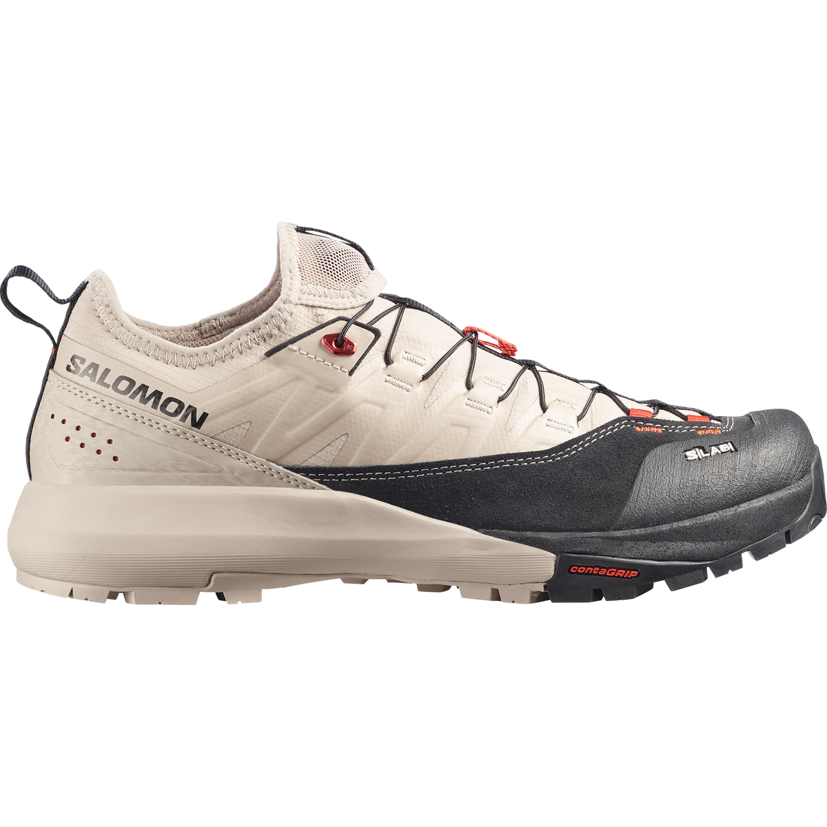 Salomon S/LAB ALPINWAY Unisex - Goat / Black / Fiery Red