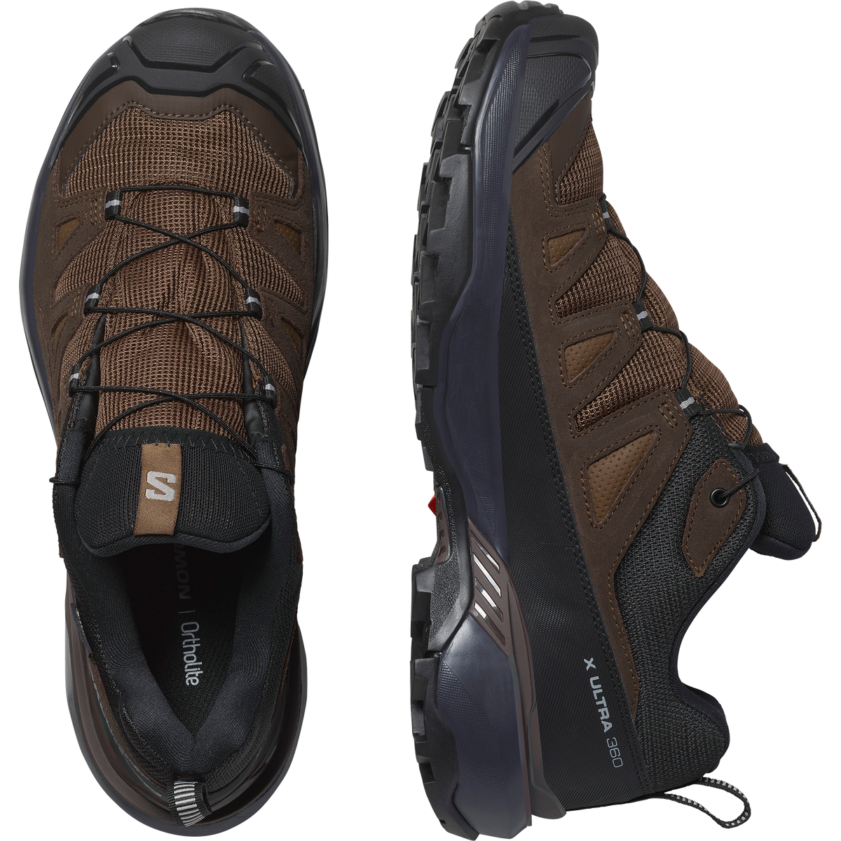 Salomon X ULTRA 360 LEATHER GORE-TEX Uomo - Dark Earth / Delicioso / Sharkskin