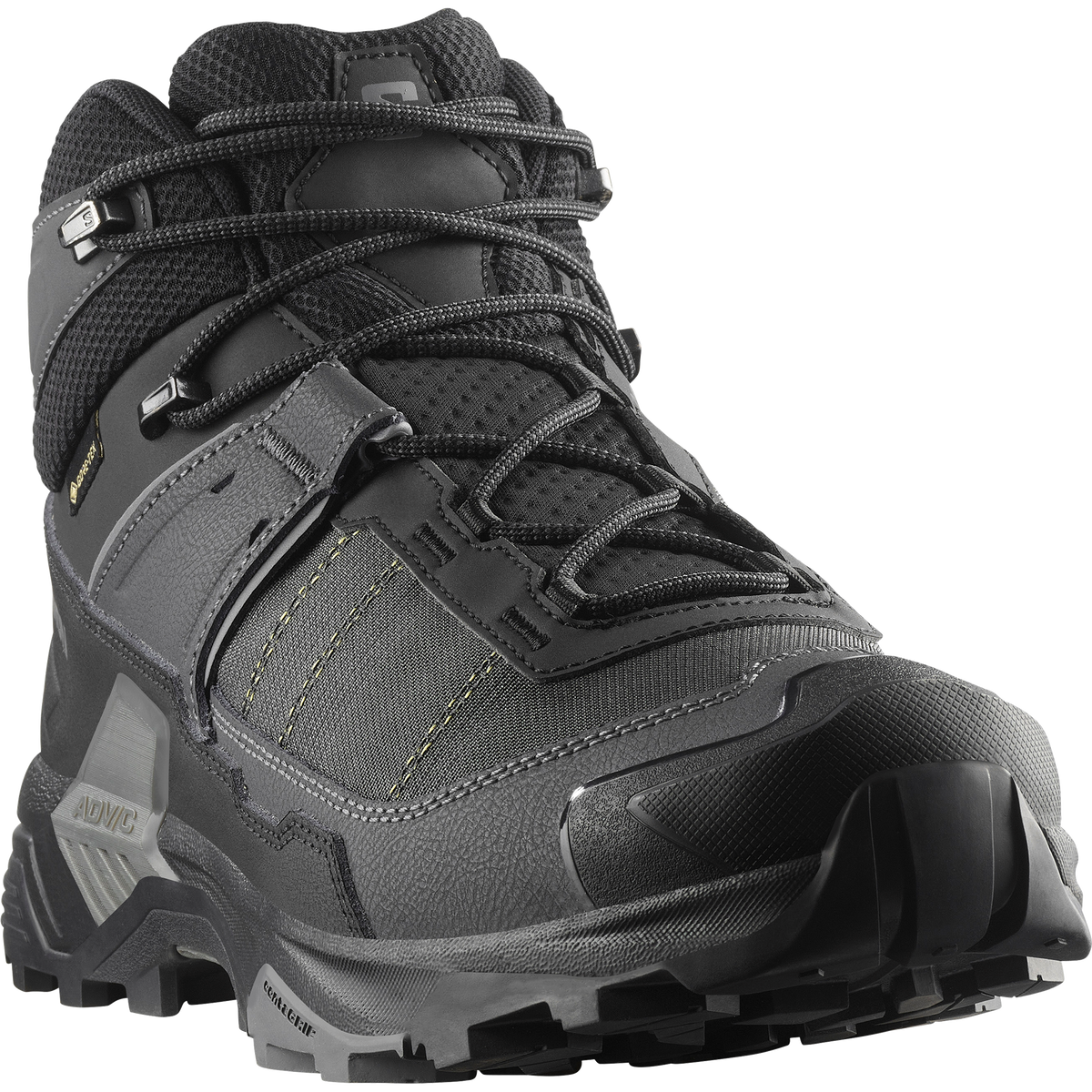 Salomon X ULTRA 5 MID WIDE GORE-TEX Uomo - Black / Asphalt / Castlerock
