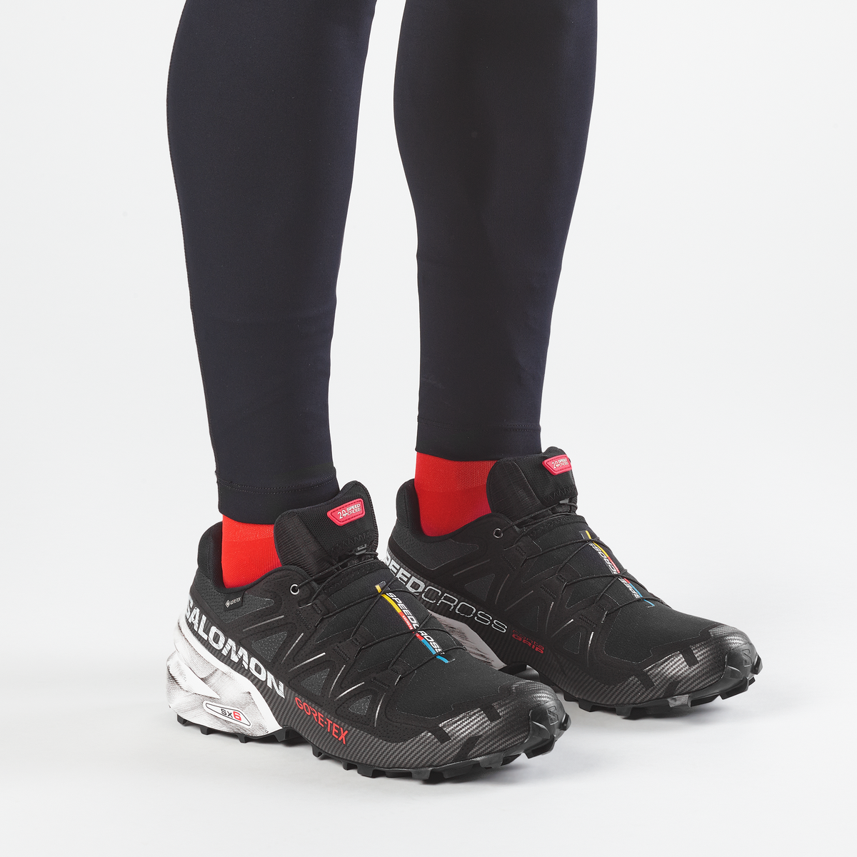 Salomon SPEEDCROSS 6 GORE-TEX 20 YEARS Unisex - Black / White / Fiery Red