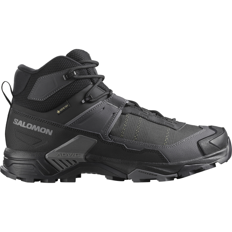 Salomon X ULTRA 5 MID WIDE GORE-TEX Uomo - Black / Asphalt / Castlerock