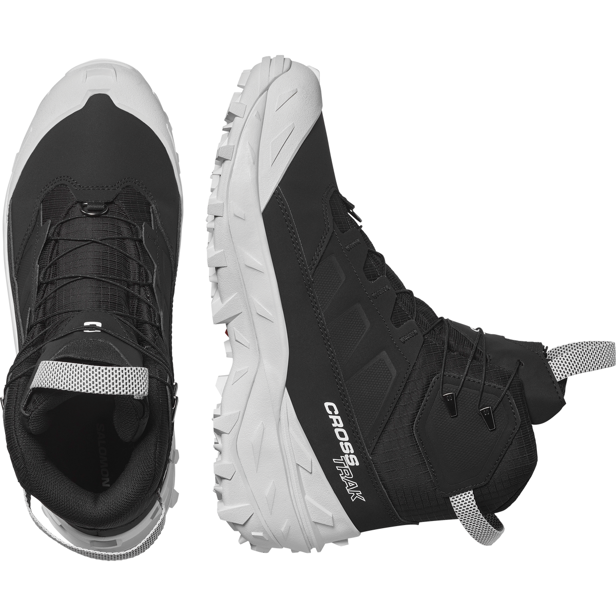 Salomon CROSSTRAK POWDER WATERPROOF Uomo - Black / Black / White
