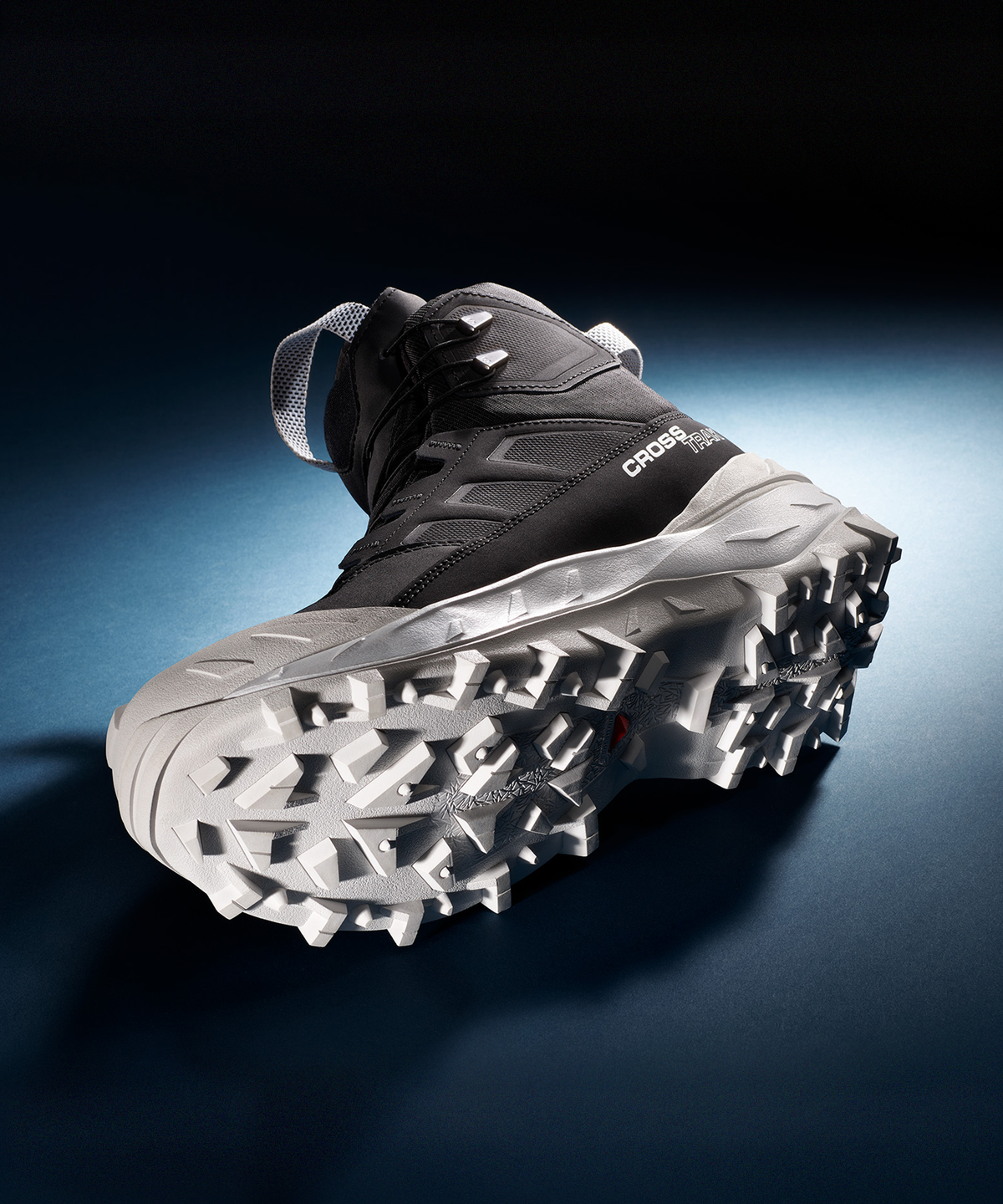 Salomon CROSSTRAK POWDER WATERPROOF Uomo - Black / Black / White