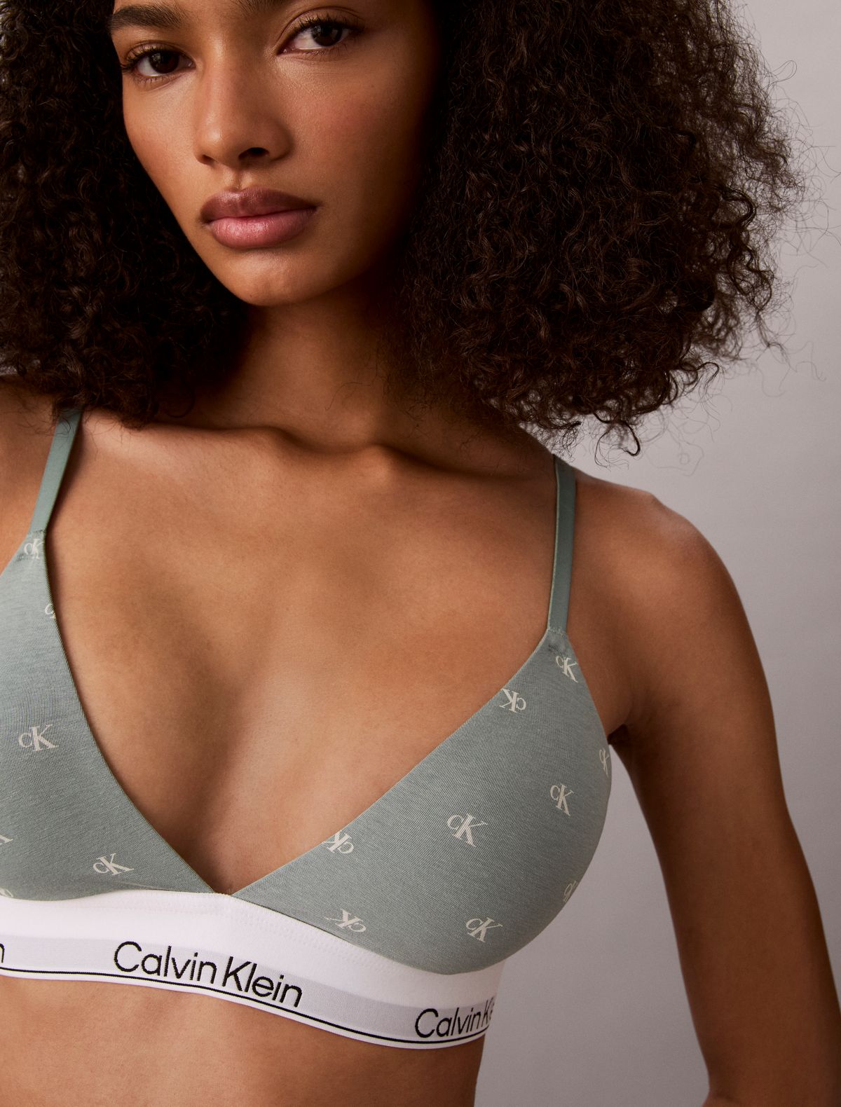 Bralette a triangolo leggermente imbottita Icon Cotton Modal