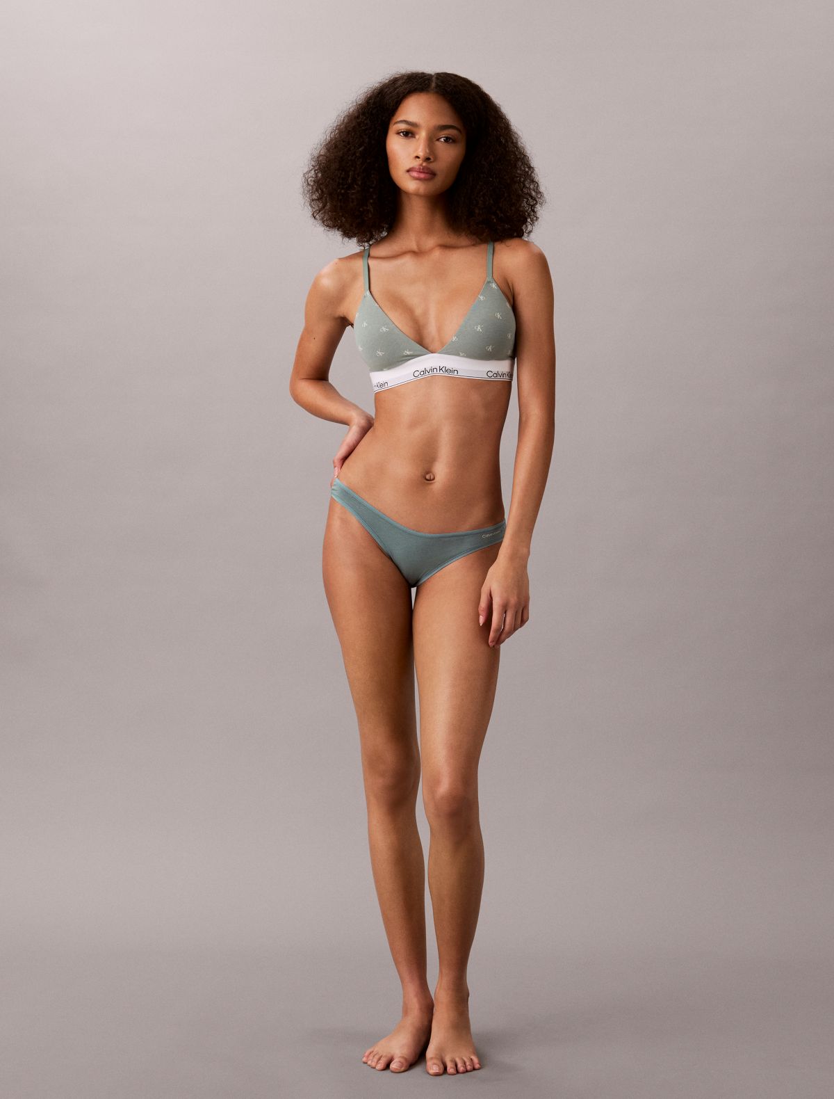 Bralette a triangolo leggermente imbottita Icon Cotton Modal