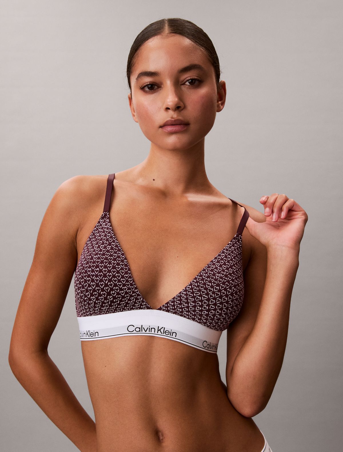 Bralette a triangolo leggermente imbottita Icon Cotton Modal