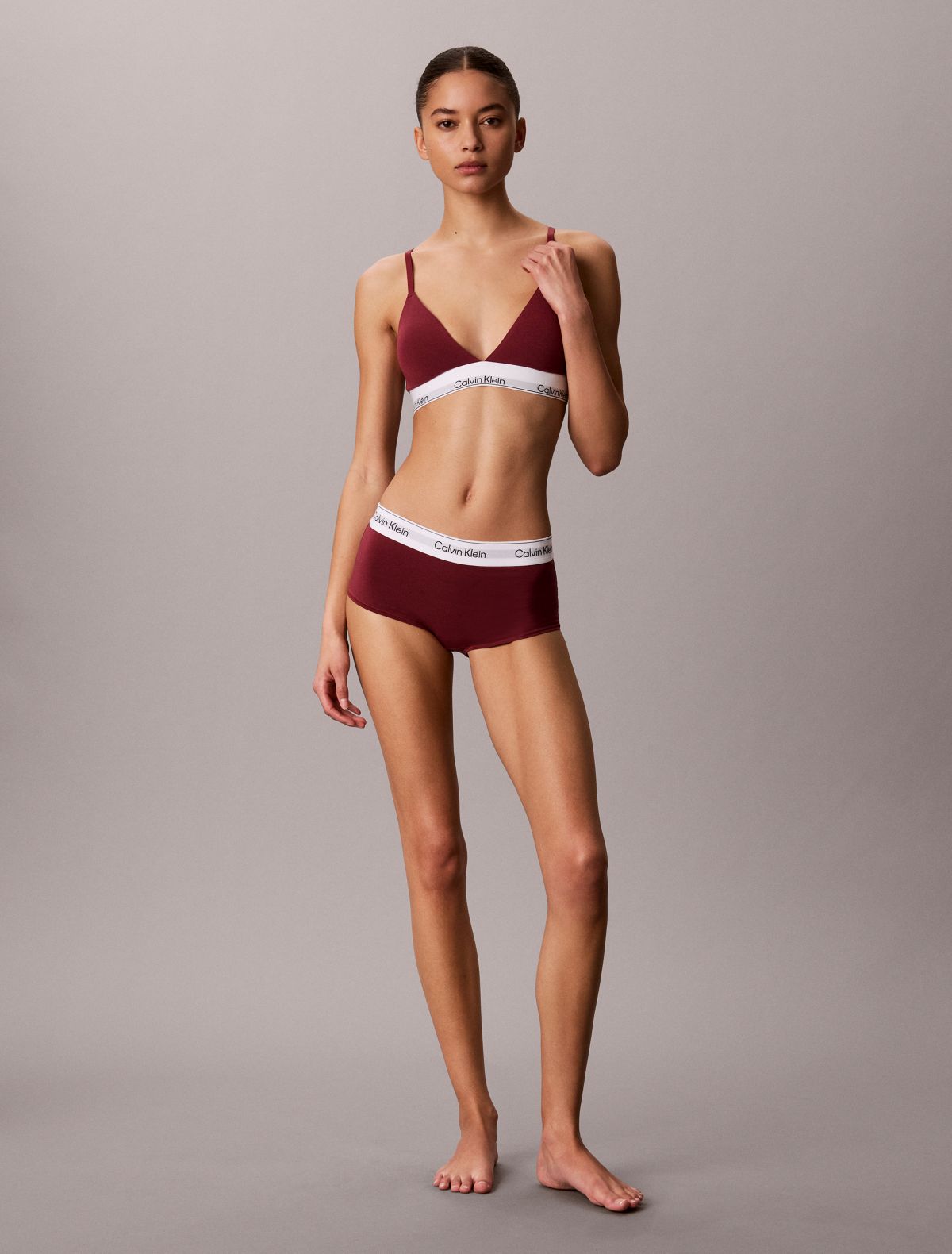 Bralette a triangolo leggermente imbottita Icon Cotton Modal