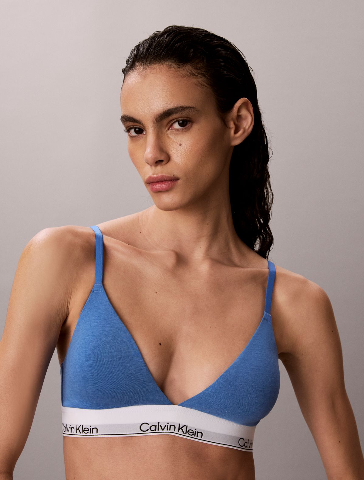 Bralette a triangolo leggermente imbottita Icon Cotton Modal