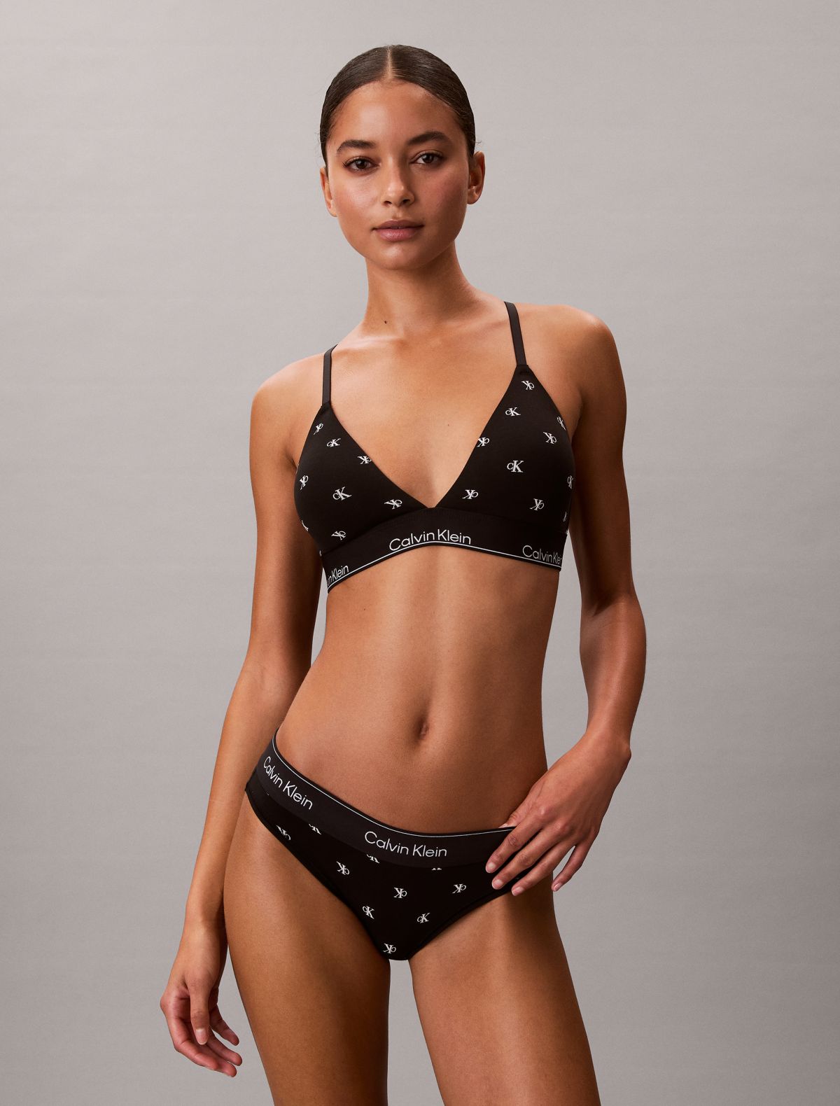 Bralette a triangolo leggermente imbottita Icon Cotton Modal