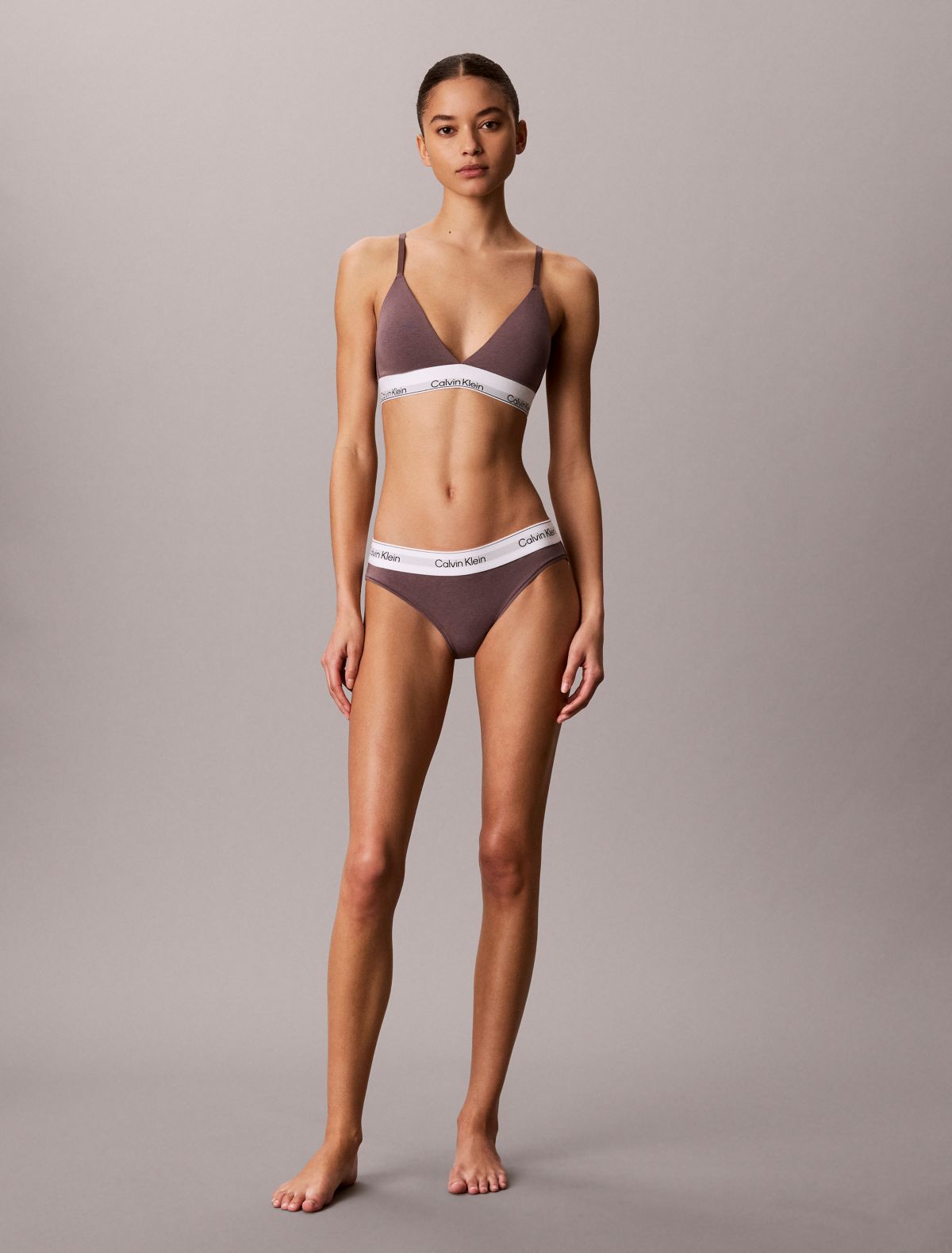 Bralette a triangolo leggermente imbottita Icon Cotton Modal