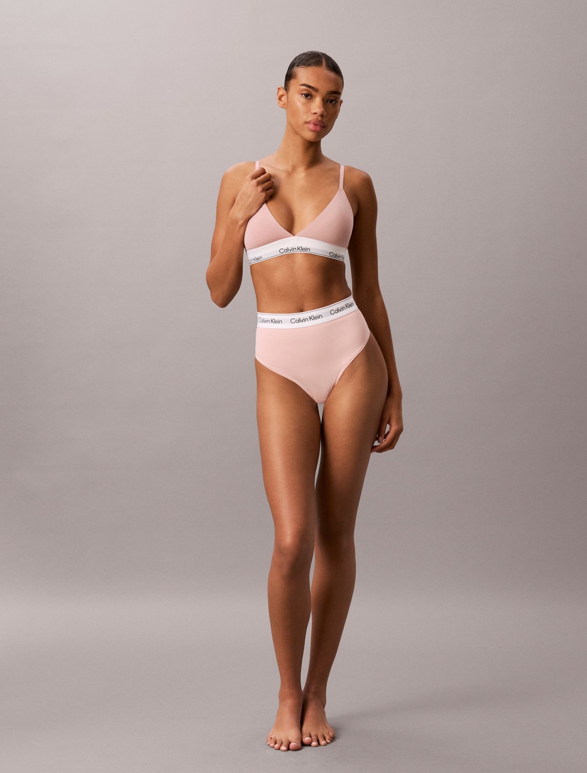 Bralette a triangolo leggermente imbottita Icon Cotton Modal
