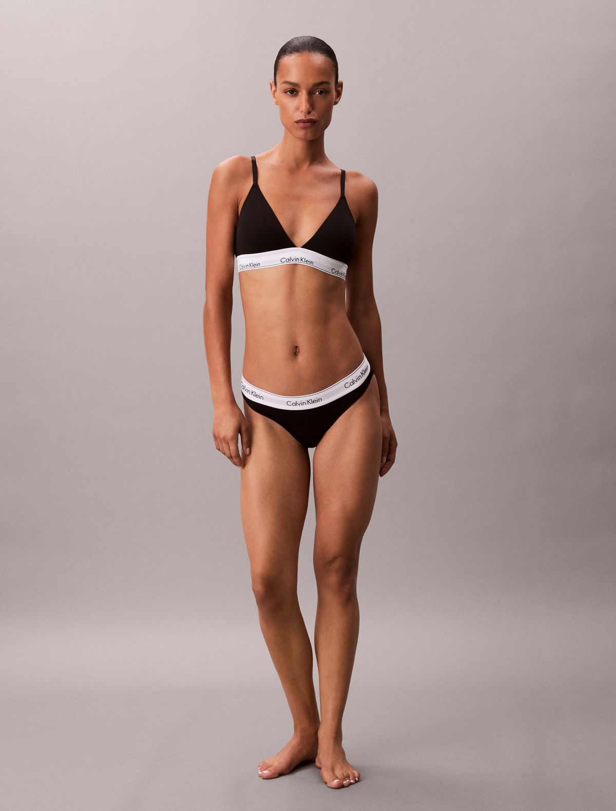 Bralette a triangolo leggermente imbottita Icon Cotton Modal
