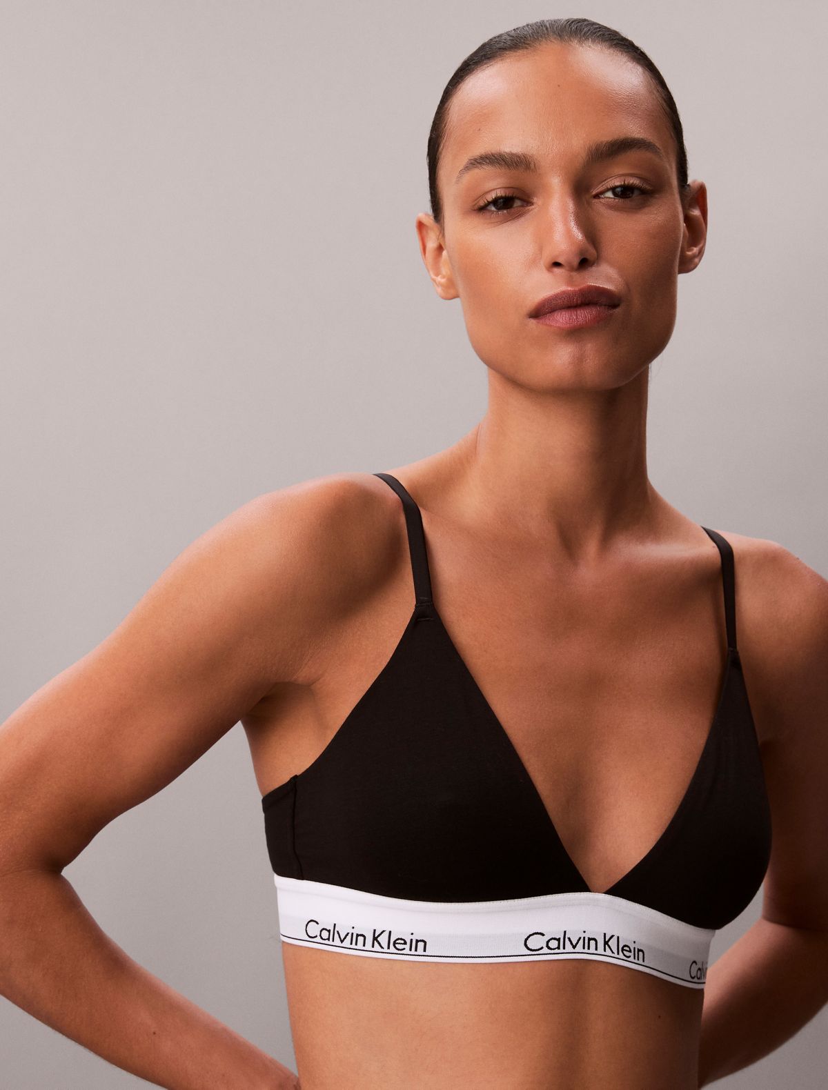 Bralette a triangolo leggermente imbottita Icon Cotton Modal