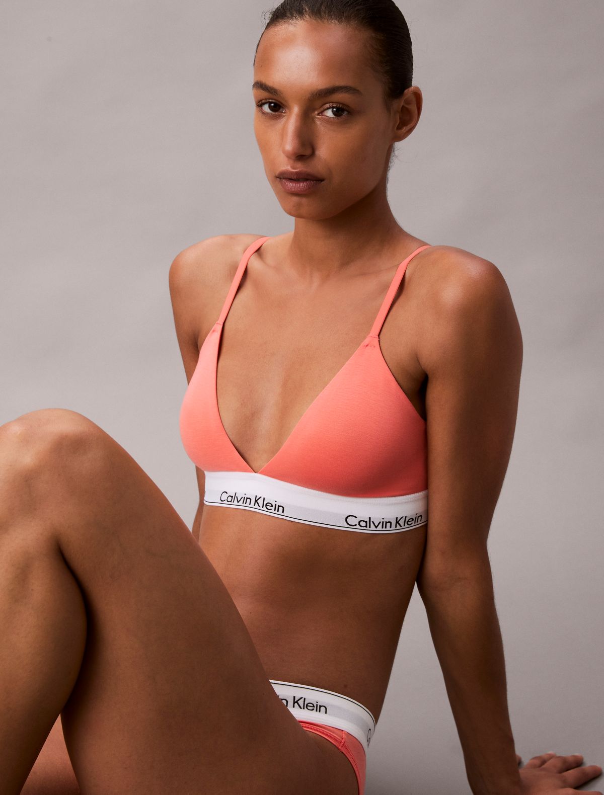 Bralette a triangolo leggermente imbottita Icon Cotton Modal