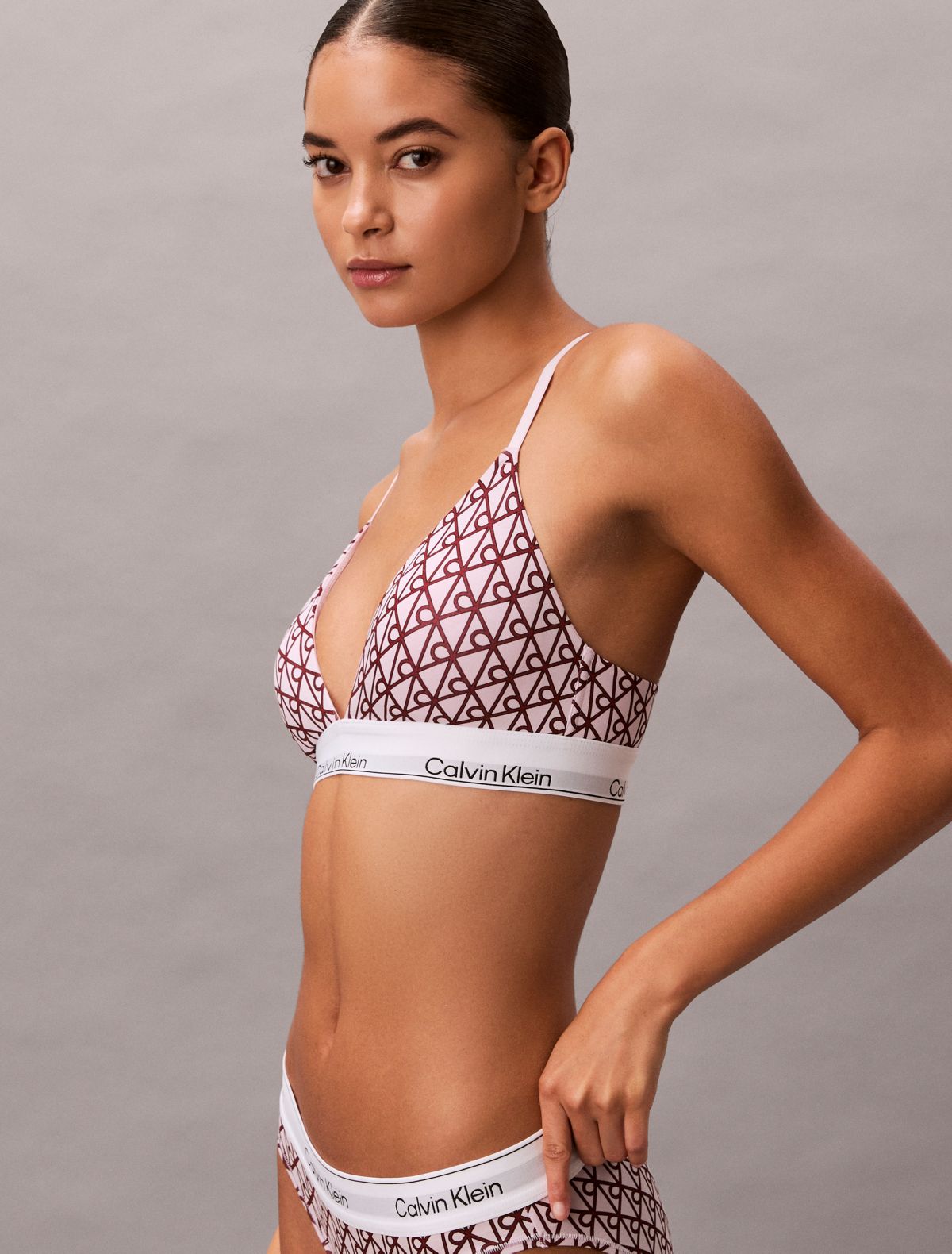 Bralette a triangolo leggermente imbottita Icon Cotton Modal