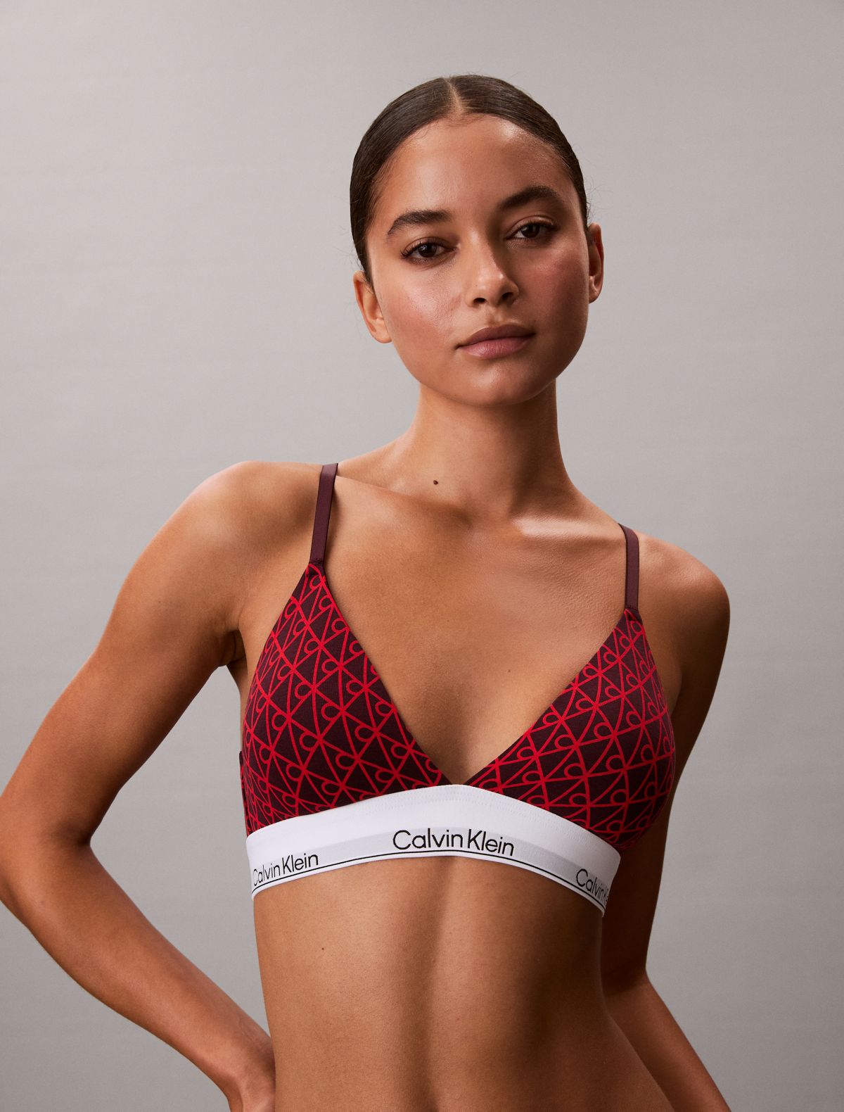 Bralette a triangolo leggermente imbottita Icon Cotton Modal