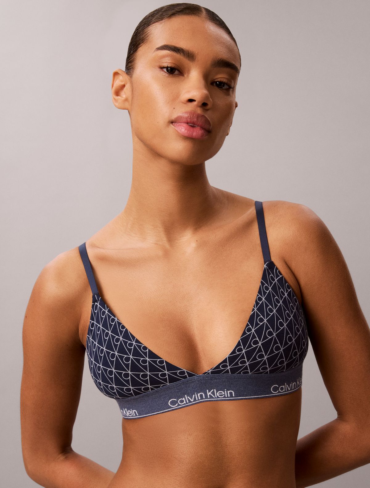 Bralette a triangolo leggermente imbottita Icon Cotton Modal