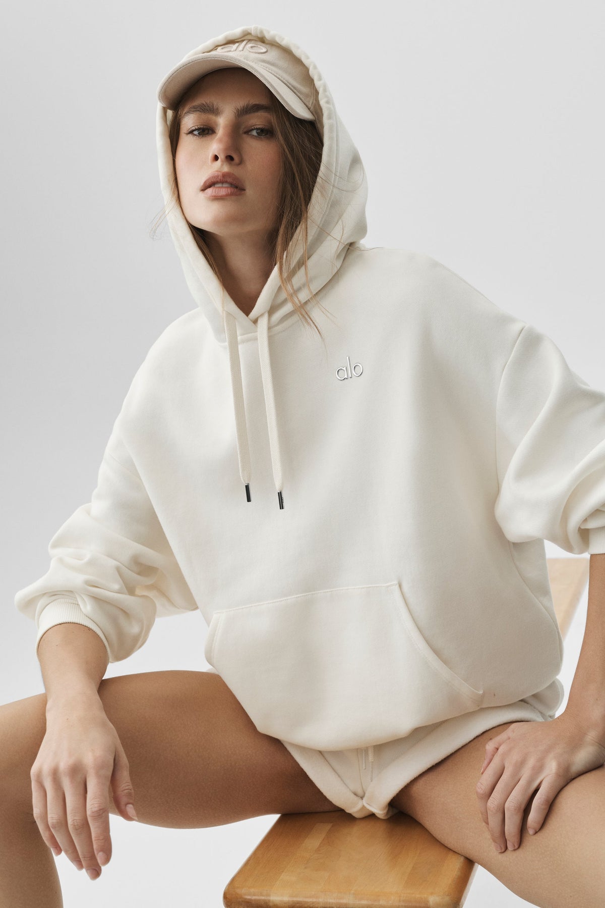 Felpa con cappuccio Accolade - Ivory