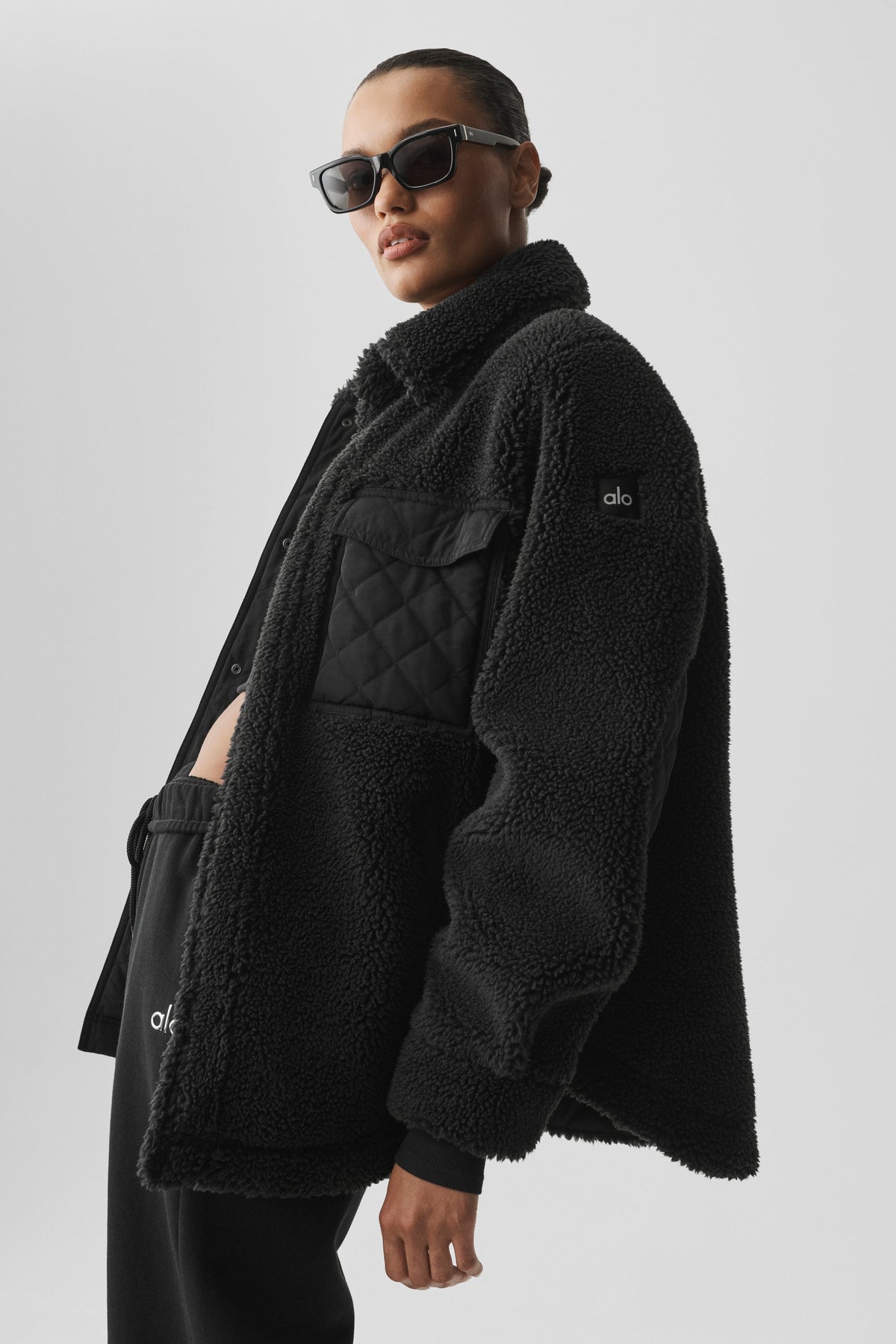 Giacca camicia Sherpa Edge - Nero