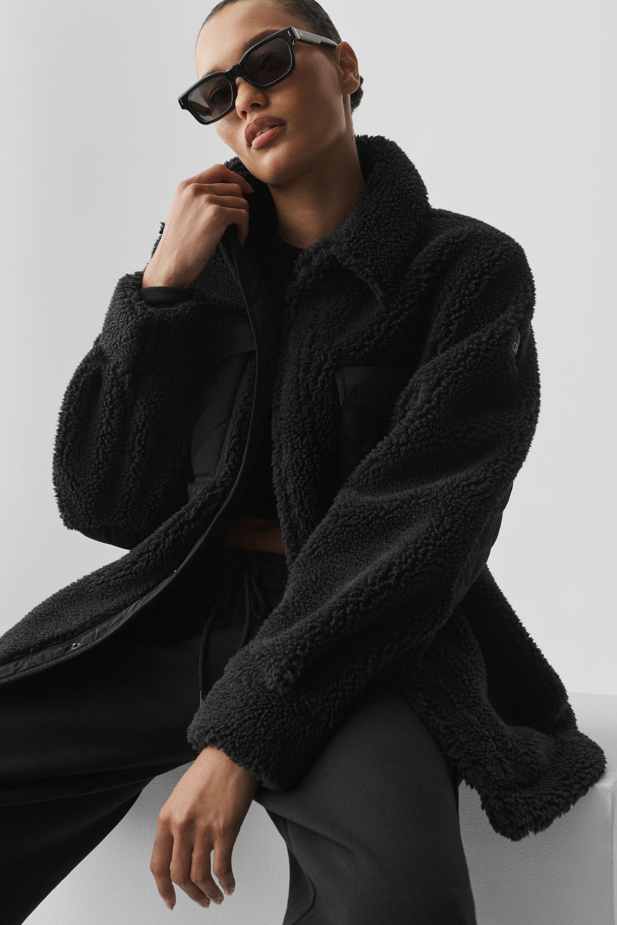Giacca camicia Sherpa Edge - Nero